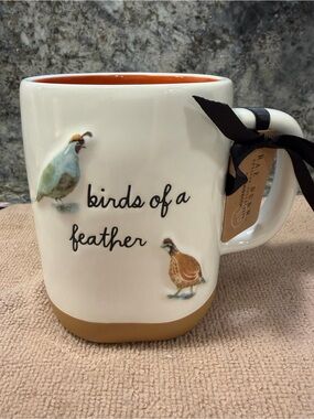 Rae Dunn “Birds of a Feather” 16 oz Ceramic Mug | NWT